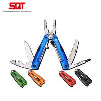 Pince multifonction en acier inoxydable de survie en plein air de vente chaude Outils multifonctions de camping avec bouton coulissant