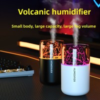 USB Mini Volcan Humidificateur Coloré Lumière Ambiante Cross-Border Aromatherapy Plastic Device pour Chambre Maison Voiture Bureau Bureau
