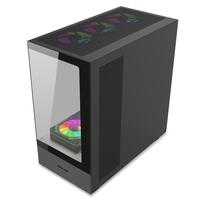 AntarcChill New Arrival Power Train Tempered Glass Desktop Computer Gaming Case PC Case Gaming Micro Atx Cabinet for Computer