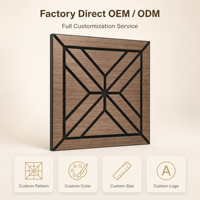 Panneaux muraux acoustiques en MDF en gros, panneaux à lattes en bois insonorisants pour home cinéma, bureau, studio et décoration commerciale