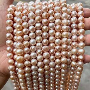 Perlas barrocas sueltas auténticas de Zhuji de 4 mm y 10 mm, perlas redondas naturales de agua dulce, espirales para hacer pulseras y collares DIY. - Product Image 3