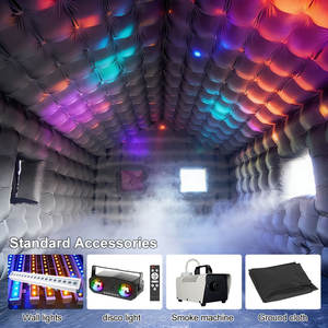 Carpa Inflable Comercial para Eventos, Negra, de PVC, Portátil, para Fiestas en el Patio Trasero, Discoteca Inflable con Luces LED, Cubo Inflable para Discoteca - Product Image 6