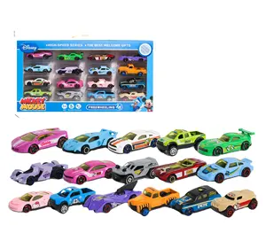 क्यु गर्म बेच धातु कार खिलौने सेट मरने मुक्त पहिया कास्ट रेसिंग मॉडल संग्रह वाहन खेलने सेट बच्चों के लिए 16pcs