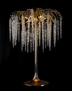 Clear Crystal <strong>Wedding</strong> Ornaments Water Drop Shaped Flower Stand <strong>Wedding</strong> Gold Silver Table Centerpieces - Product Image 3