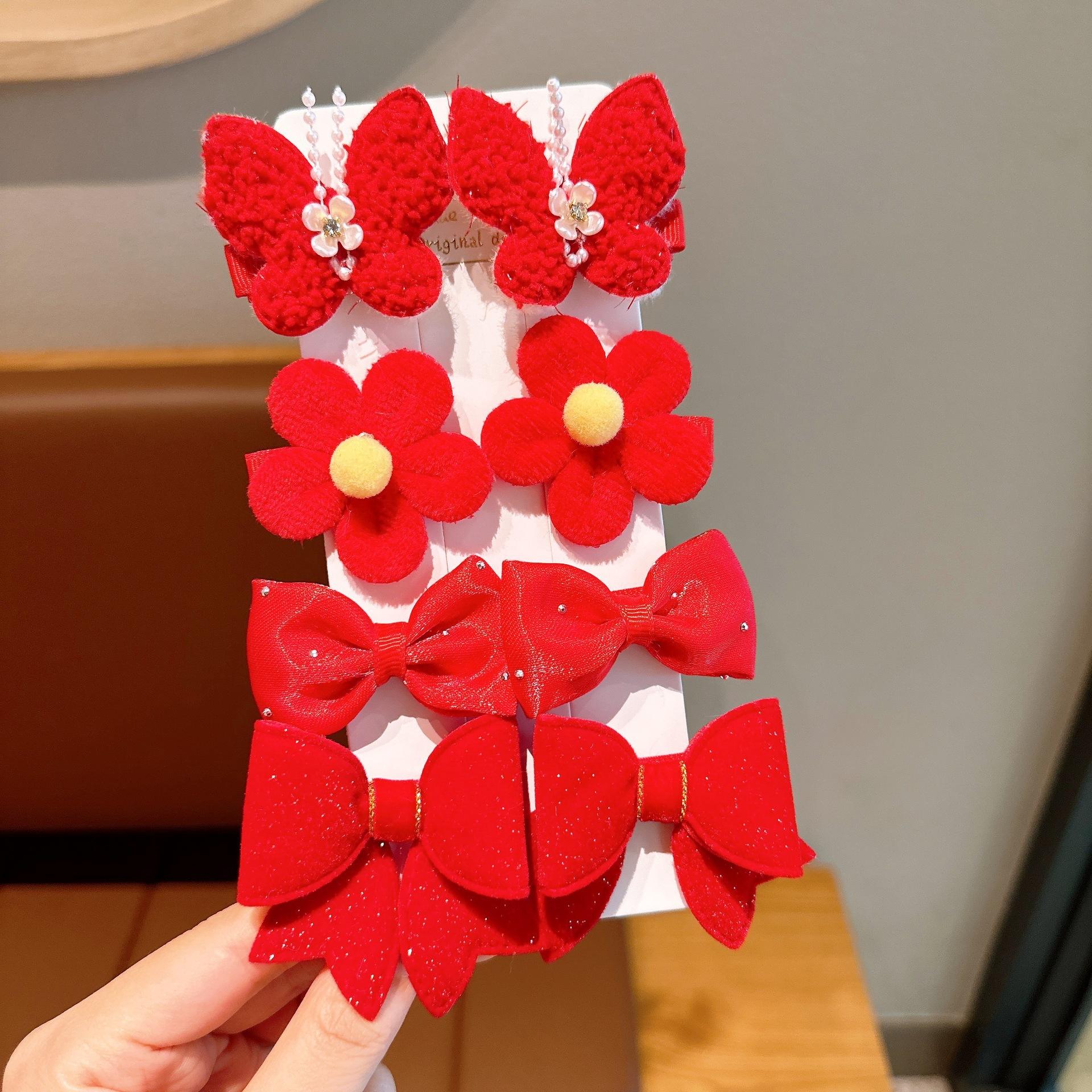 2 red butterflies high - quality card sets