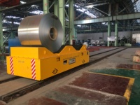 Chariot de transfert sans rail alimenté par batterie rechargeable, chariot de transport de matériaux lourds, chariot de transfert électrique