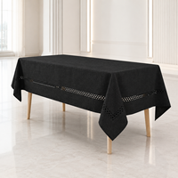 Nappe Rectangulaire en Faux Lin Lavable et Réutilisable pour les Distributeurs de l'Hôtellerie – Couleurs Personnalisées et Approvisionnement en Gros