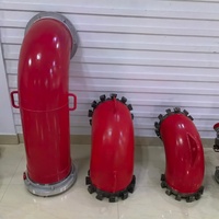 Sambungan Pipa Storz Kunpeng Aluminium Alloy Smooth Fire Elbow, Tekanan Kerja 200psi, Busa Pelatihan Hidrokarbon/Pelarut Polar