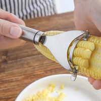 Nouveautés 2026 : Éplucheur manuel de maïs en acier inoxydable, décortiqueur et égreneur, outil de cuisine