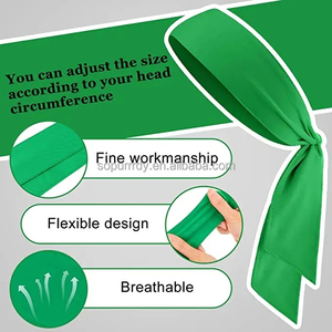 عصابة رأس رياضية مخصصة للحفلات والجري واللياقة البدنية والتمارين الرياضية واليوغا، مع شعار مخصص - Product Image 3