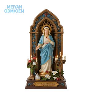 Estatua religiosa personalizada de la Virgen María estatuilla artesanías religiosas regalos culturales y creativos estatua ornamento lote personalizado - Product Image 1
