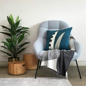 Poltrona Reclinabile Singola Moderna e Confortevole Rivestita in Tessuto con Gambe in Metallo Nero per Esterni, Hotel, Soggiorno e Camera da Letto - Product Image 3