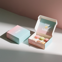 Boîte d'emballage en papier personnalisée pour macarons, desserts sucrés, bonbons, chapeaux, sushis, gâteaux, pain, vêtements, chaussures, maquillage, casquettes