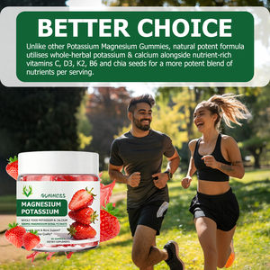 Gomitas de Magnesio y Potasio de Marca Propia 500MG, Bisglicinato de Magnesio, Apoyo para Músculos, Articulaciones y Huesos, Mejora el Estado de Ánimo y la Calidad del Sueño - Product Image 4