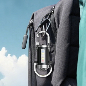 Pocket Small <b>LED</b> Keychain Light Rechargeable Portable Side Light Work Light Emergency Camping Hiking Handheld Mini <b>Flashlight</b> - Product Image 3