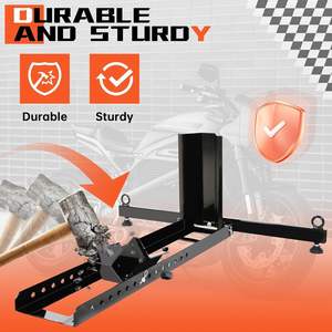 Altertool Support de <span class=keywords><strong>roue</strong></span> réglable <span class=keywords><strong>pour</strong></span> <span class=keywords><strong>remorque</strong></span>, camion, garage, convient à la plupart des motos. - Product Image 6