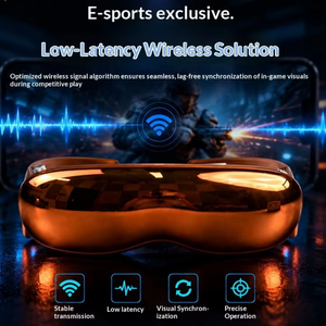 อุปกรณ์ <span class=keywords><strong>VR</strong></span>/AR/MR แว่นตา <span class=keywords><strong>VR</strong></span> จอแสดงผลขนาดใหญ่ <span class=keywords><strong>4K</strong></span> ความละเอียด 3840*1080 สำหรับดูหนัง 2D/3D เล่นเกม เชื่อมต่อ DP/Wi-Fi สะท้อนหน้าจอ Esports - Product Image 5