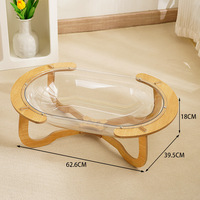 Lit pour chat de haute qualité, nid pour chat, dôme transparent en acrylique pour fenêtre, lit pour animaux de compagnie, chiens et chats