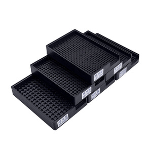 Caja de almacenamiento de plástico para destornilladores, caja de almacenamiento rectangular antiestática de 137x90x24mm para organizador de oficina, fijación de tornillos de 3,0-3,5 MM - Product Image 2
