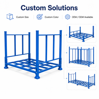 Étagère de stockage de pneus robuste et polyvalente, empilable, pliable, multi-niveaux pour la logistique automobile