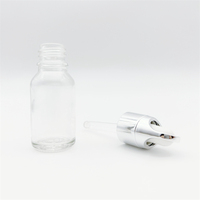 Vente en gros, expédition rapide, flacon en verre vide classique pour huiles essentielles, avec couvercle compte-gouttes, 100 ml, transparent, impression sérigraphique, pour gouttes ophtalmiques