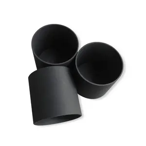 Customized Good Heat Resistant Graphite Crucible With Lid For Gold Melting