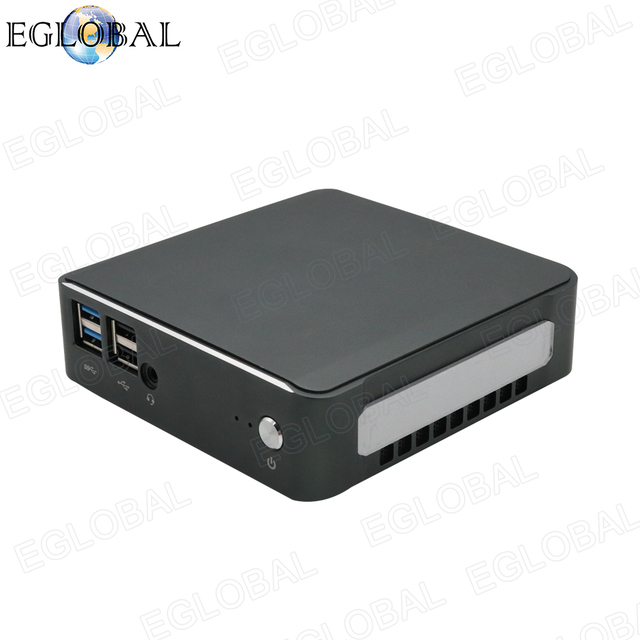 EGLOBAL CPU Intel Pentium Gold 8265U 4 Cores 8 Threads 2xDDR4 Max 64 Gb 6usb+3display Port 4k Portable Mini Pc Win8.1/10