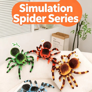 Giocattoli Animali Personalizzati, Ragno di Peluche Simulato, Bambola Imbottita di Ragno Stampata in 3D, Oggetto di Scherzo, Decorazione per Halloween, Vendita all'Ingrosso - Product Image 1
