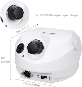 Mới nhất chuyên nghiệp điện Nail Khoan máy động cơ không chổi than 35000 rpm Máy tính để bàn thiết kế công cụ làm móng tay móng tay tập tin máy thiết lập - Product Image 3