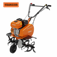 Mini Cultivadora YKX con Motor de Gasolina y Transmisión por Correa para Plantaciones de Té, Cafeterías y Aireación de Suelos Agrícolas
