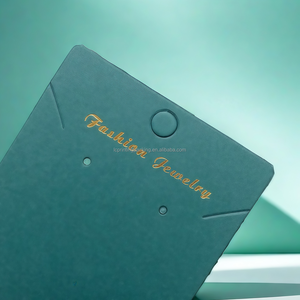 Carte de présentation en papier kraft vert 6x9 cm pour colliers et boucles d'oreilles avec fente Euro et sac de transport pour les propriétaires de petites entreprises - Product Image 3