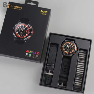 Siêu dài thời gian chờ SK43 thời trang Montre intelligente 1.65inch AMOLED Màn hình BT gọi Smartwatch cho nam giới với dây đeo bằng da - Product Image 5