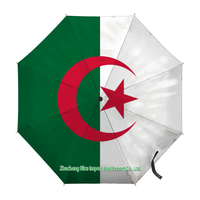 Parapluie pliant avec drapeau égyptien, ouverture et fermeture automatiques, parapluie compact, portable, grand format, pour la protection contre la pluie, coupe-vent