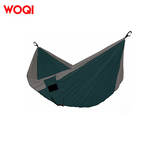 Woqi-hamaca doble de nailon para acampada, portátil, para árbol, paracaídas, con red contra insectos - Product Image 4