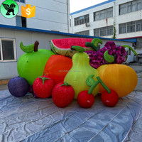 Evénement publicitaire de vacances banane gonflable personnalisée Fruit géant décoration de raisin gonflable pour Festival A10035