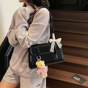 Bolso bandolera de cuero PU para mujer - Product Image 1