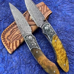 มีดยุทธวิธีคุณภาพสูงแบบ DIY ปรับแต่งได้ ด้ามไม้ ใบมีดสแตนเลส พร้อมปลอกมีด รับผลิตแบบ OEM สำหรับการใช้งานทางการรบอย่างจำกัด - Product Image 5