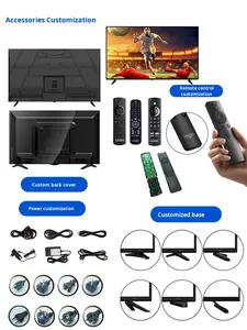 ราคาโรงงาน ทีวี LED <span class=keywords><strong>QLED</strong></span> สมาร์ท <span class=keywords><strong>Tcl</strong></span> 4K Full HD ขนาด <span class=keywords><strong>65</strong></span> ถึง 120 นิ้ว พร้อม WiFi Android สำหรับโรงแรม จอภาพสีดำ หน้าจอกว้าง - Product Image 5