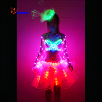 Robe LED colorée pour adultes Danses orientales pour la danse du ventre