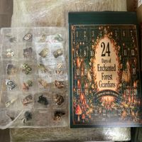 Ensemble de 24 jouets calendrier de l'avent en acrylique de 3 mm, motif chat mignon, pour Noël, 24 jours de surprises de vacances
