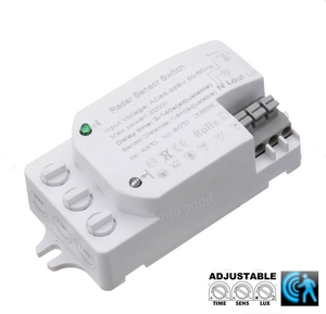 Commutateur de détecteur de mouvement de corps de capteur de radar à micro-ondes monté au plafond de AC85-265V 5.8GHz pour la rénovation de lumière existante - Product Image 5