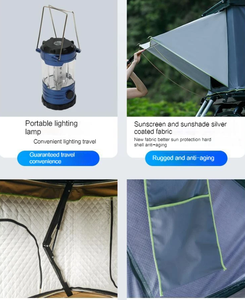 خيمة سقف السيارة بقشرة ناعمة مقاومة للماء من WOQI ، عربة محطة خارجية أوتوماتيكية بالكامل ، خيمة تخييم ذاتية القيادة قابلة للطي - Product Image 4