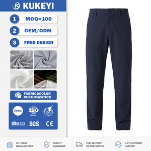 Pantalon décontracté bleu marine haut <span class=keywords><strong>de</strong></span> gamme pour <span class=keywords><strong>homme</strong></span> – Qualité supérieure, essentiel, polyvalent, professionnel, idéal pour le quotidien – Vente en gros - Product Image 1