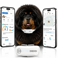 Rastreador GPS para Perros con Monitor de Salud, Posicionamiento en Tiempo Real, Alertas de Geocerca, Monitor de Actividad y Sueño, Diagnóstico por IA, Resistente al Agua IP67, Plástico
