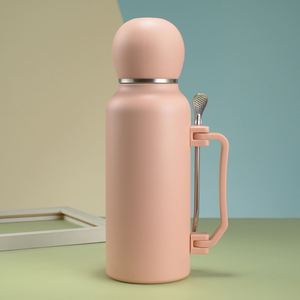 <b>Hot</b> Sales Modern 1300ml Stainless Steel Insulated Vacuum <b>Flask</b> Customized Logo Outdoor Football Shape Water Bottle Spoon Camping - Product Image 5