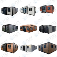 FLKT Maison préfabriquée de luxe pour expédition maritime sécurisée, conteneur extensible 20ft 40ft, kit de maison mobile modulaire pliable