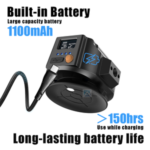 Support à ventouse électrique en alliage d'aluminium avec écran LCD intelligent, étanche, autonomie de 120H pour caméras d'action et smartphones - Product Image 3