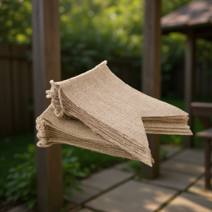 ธงหางนกนางแอ่นทำจากปอกระเจา ขนาด 5.1 นิ้ว x 6.9 นิ้ว 15 ชิ้น ของตกแต่งวินเทจสำหรับภายนอกอาคาร ธงประดับตกแต่ง งานฝีมือ - Product Image 2