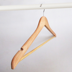 Perchas de madera delgadas con gancho plateado dentado de 12 mm para ropa, organizador de prendas, mapas, para tiendas departamentales - Product Image 5