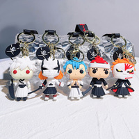 Kurosaki Ichigo-Porte-clés en PVC avec figurine en silicone, 15 styles de dessins animés japonais